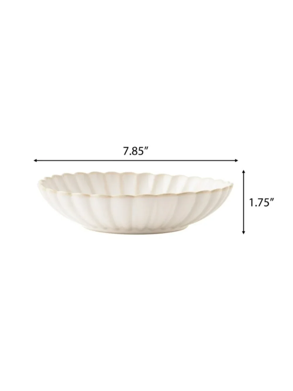 The Pioneer Woman Home Cream 4 Set Colette 100% Stoneware Round Dinner Bowls